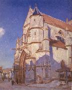 Alfred Sisley The Church at Moret Spain oil painting artist